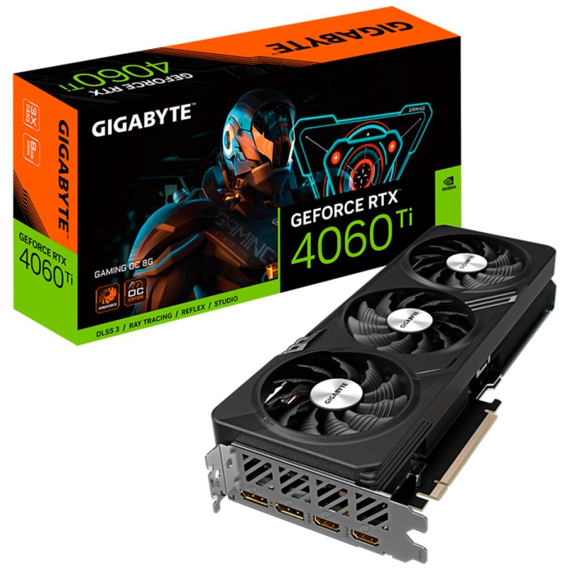 Grafična kartica nVidia RTX4060Ti GigaByte Gaming OC - 8GB GDDR6 (GV-N406TGAMING OC-8GD)