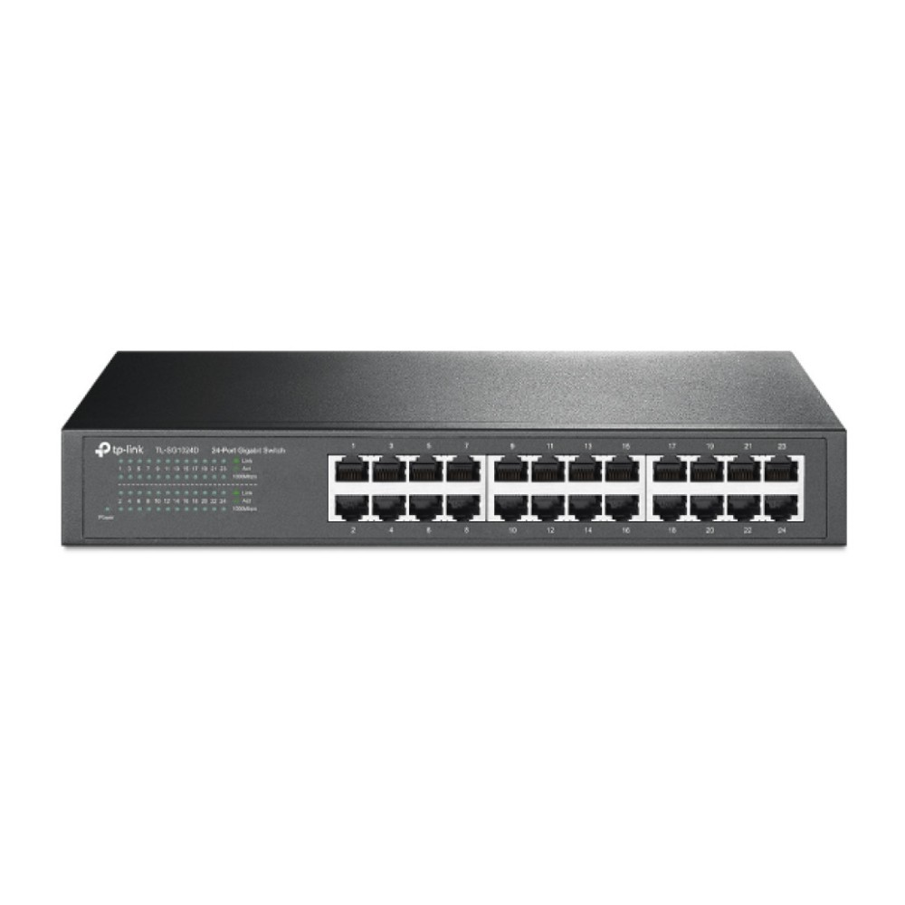 STIKALO 24-PORT TP-Link 100/1000 Rack (TL-SG1024D) TP-LINK STIKALO 24-PORT TP-Link 100/1000 Rack (TL-SG1024D)