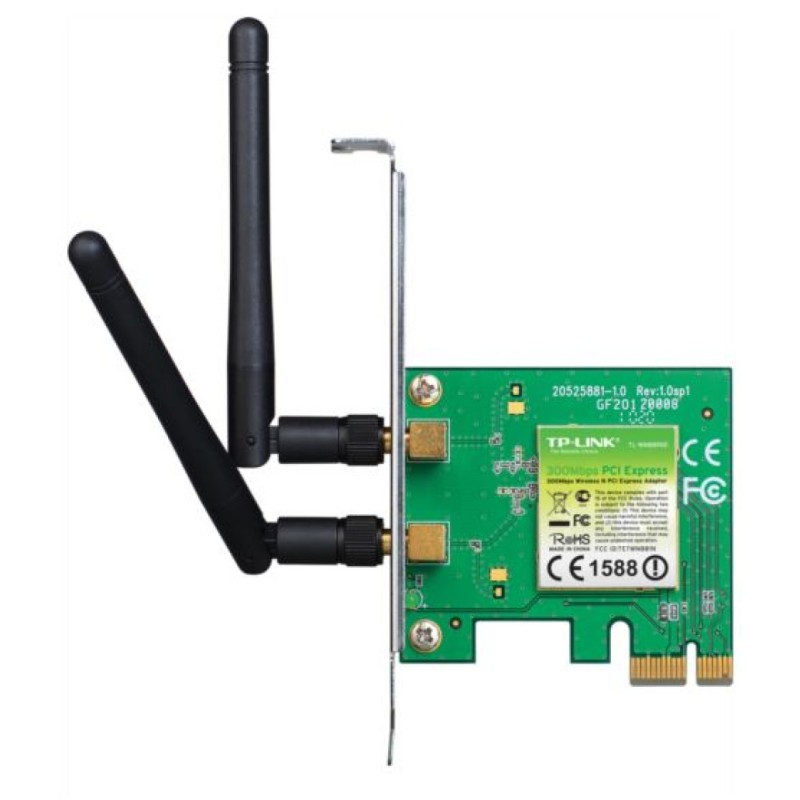 Brezžični mrežni adapter PCIe TP-Link WiFi4 802.11n 300Mbit/s 2x antena (TL-WN881ND) TP-LINK Brezžični mrežni adapter PCIe TP-Link WiFi4 802.11n 300Mbit/s 2x antena (TL-WN881ND)