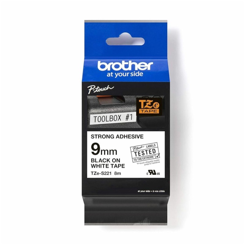 Trak BROTHER TZE-S221 black on white Brother Trak BROTHER TZE-S221 black on white