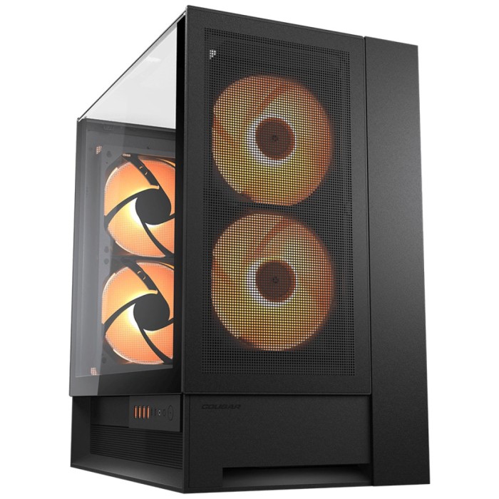Ohišje Cougar OmnyX MidiATX - črna RGB Ohišje Cougar OmnyX MidiATX - črna RGB