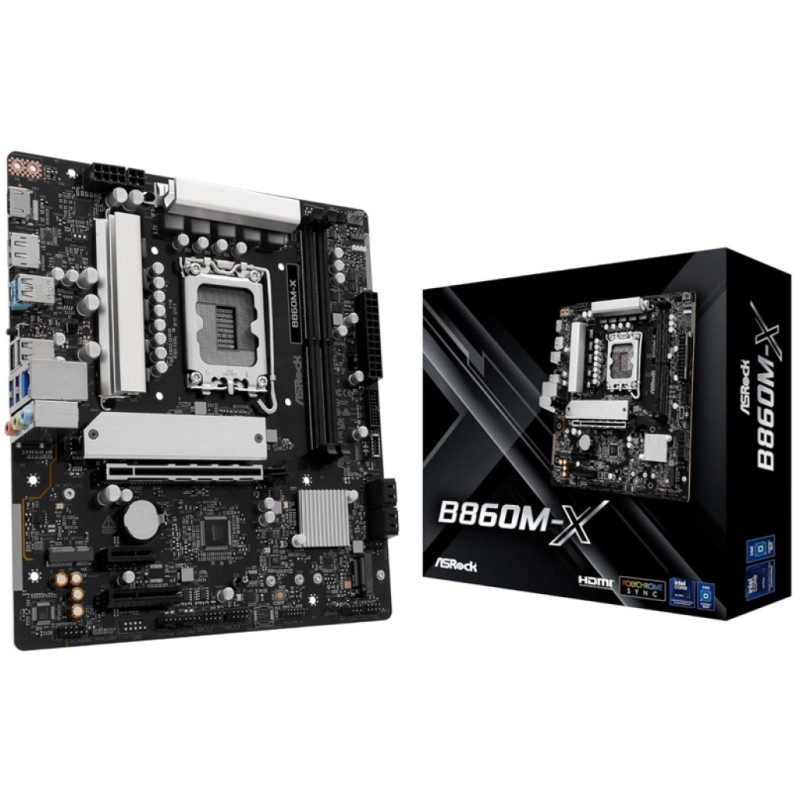 ASROCK B860M-X LGA1851 mATX osnovna plošča 2,5G-LAN