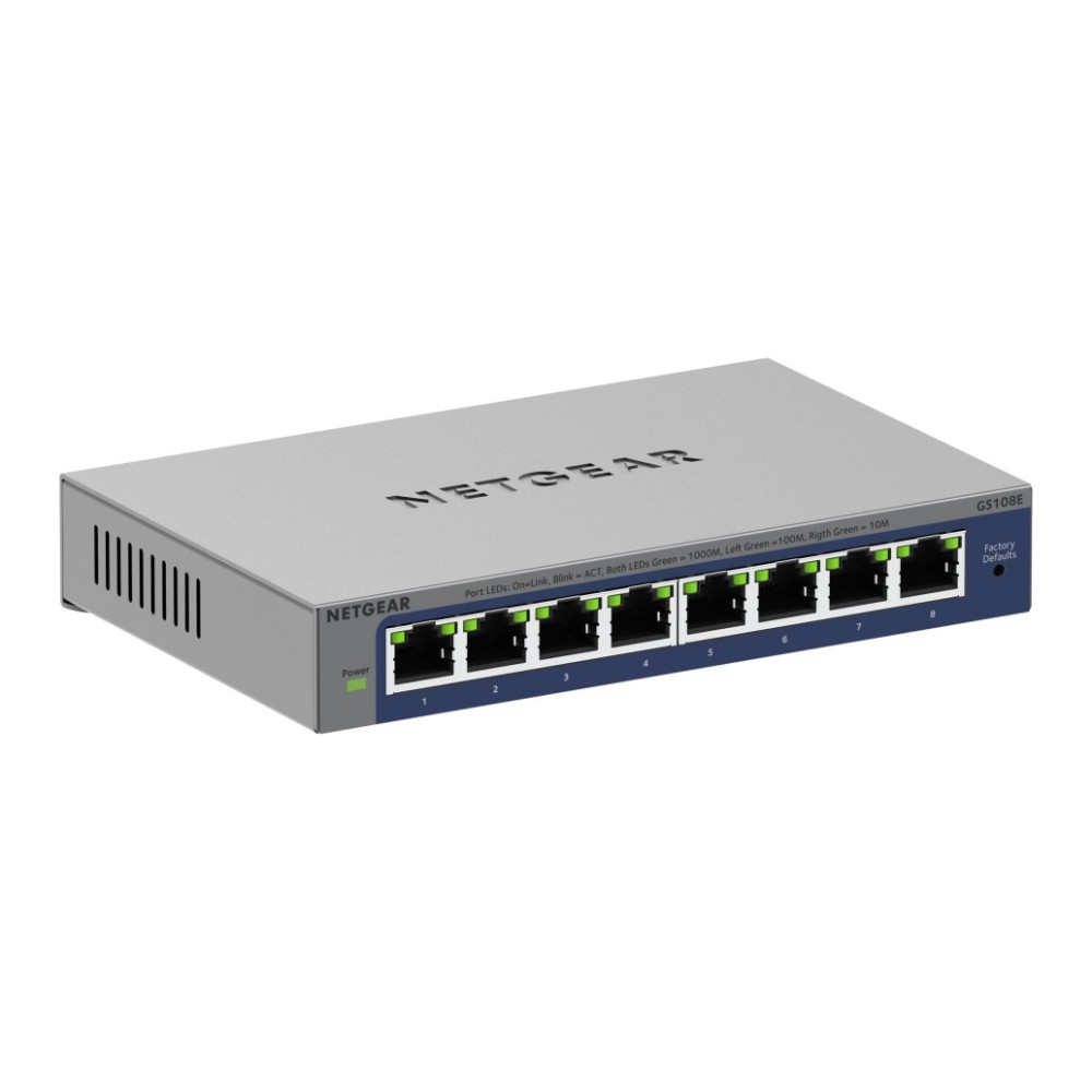 STIKALO 8-PORT Netgear GS108E-400EUS Gigabit (GS108E-400EUS) Netgear STIKALO 8-PORT Netgear GS108E-400EUS Gigabit (GS108E-400EUS)