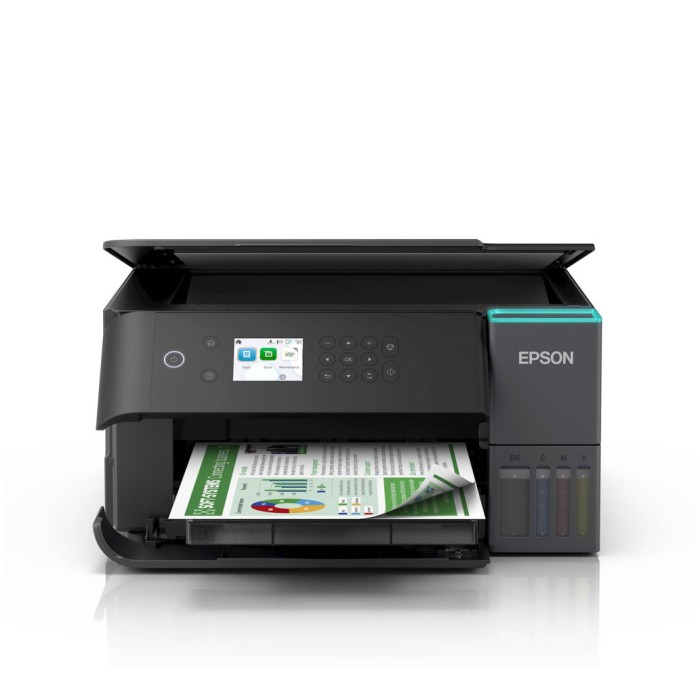 Tiskalnik multifunkcijski brizgalni barvni Epson EcoTank ITS L6360 A4 duplex tisk enostransko skeniranje USB LAN WiFi 18ppm (C11CL42401)