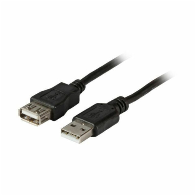 Kabel EFB USB-A (m) = USB-A (ž) 2.0 480MB/s 0,5m črn dvojno oklopljen podaljšek (K5248SW.0,5V2)