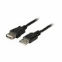 Kabel EFB USB-A (m) = USB-A (ž) 2.0 480MB/s 0,5m črn dvojno oklopljen podaljšek (K5248SW.0,5V2)