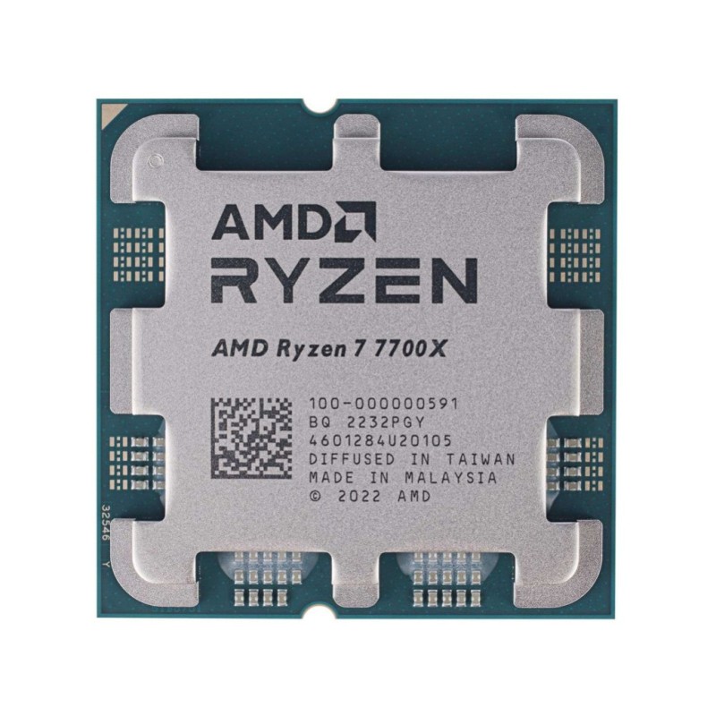 Procesor AMD AM5 Ryzen 7 7700X 8C/16T 4,5/5,4GHz tray 105W grafika Radeon brez hladilnika