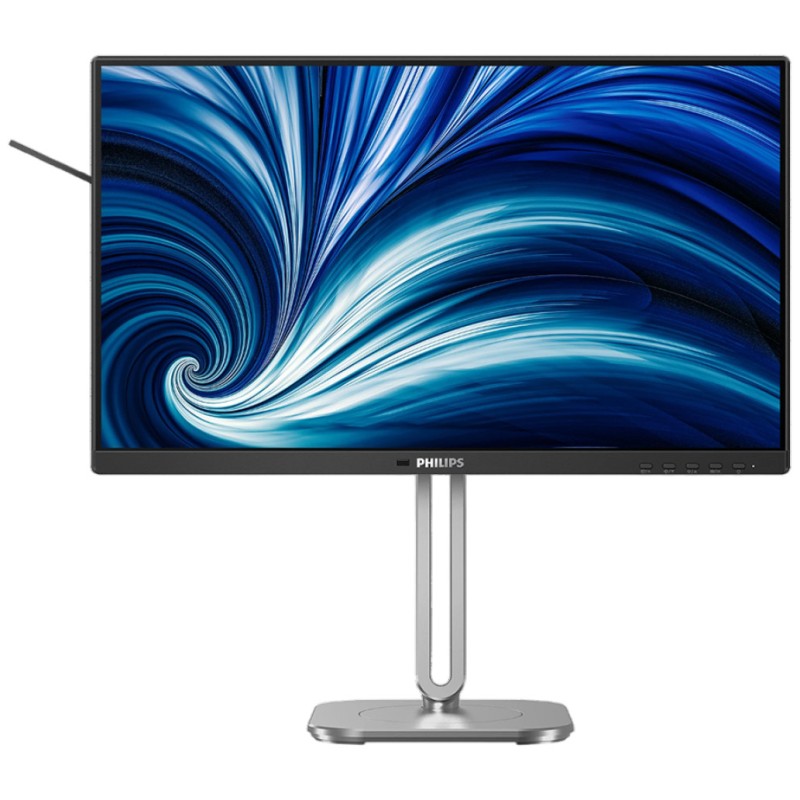 Monitor Philips 60,5 cm (23,8) 24B2N4200 1920x1080 120Hz IPS 4ms VGA HDMI DisplayPort 15W 3xUSB3.2 USB-C-Out Pivot Zvočniki  3H sRGB110% AdaptiveSync 4000Series