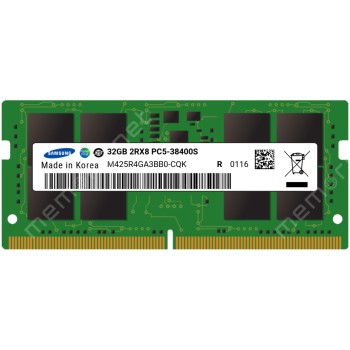 SO-DIMM DDR5 32GB 4800MHz CL40 Single (1x32GB) Samsung Value 1,1V Notesniki zelena (M425R4GA3BB0-CQK)