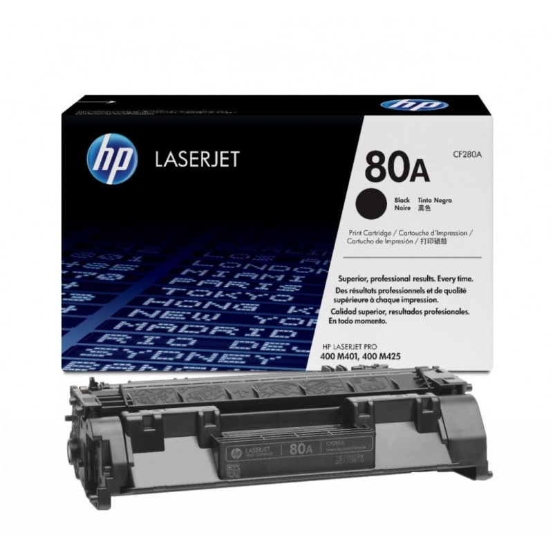 TONER HP 80A ČRN ZA LJ PRO 400 MFP M401/425 ZA 2.560 STRANI HP TONER HP 80A ČRN ZA LJ PRO 400 MFP M401/425 ZA 2.560 STRANI