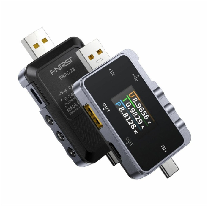 USB tester napajanja Fnirsi IN USB-A/C OUT USB-A/C 6,5A 156W FNAC-28