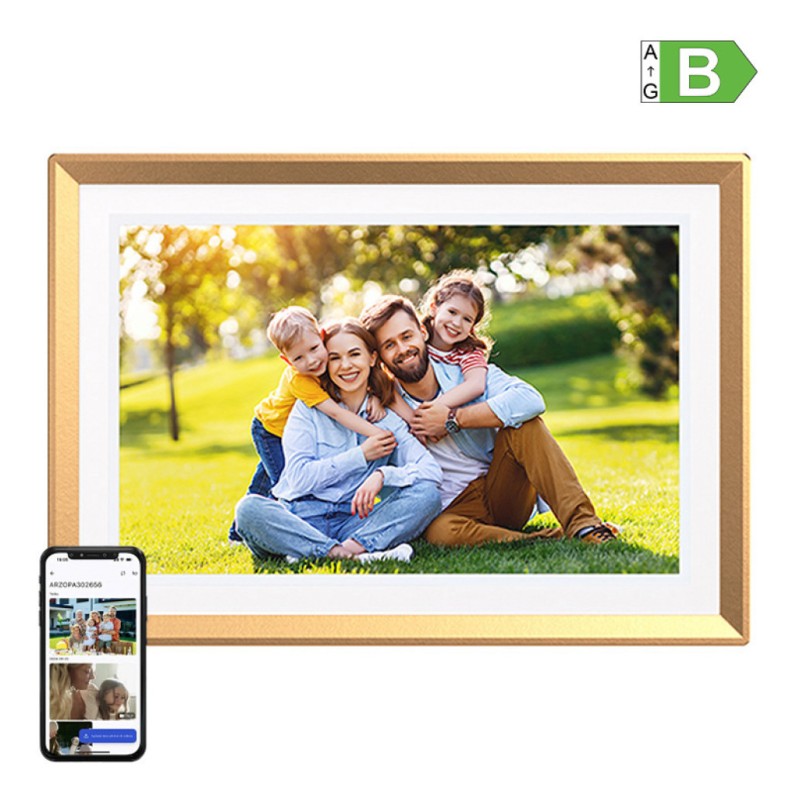 Digitalni LCD foto okvir 25,65cm (10.1) 1280x800 32GB/1GB zlat Arzopa (D10,1 GOLD)
