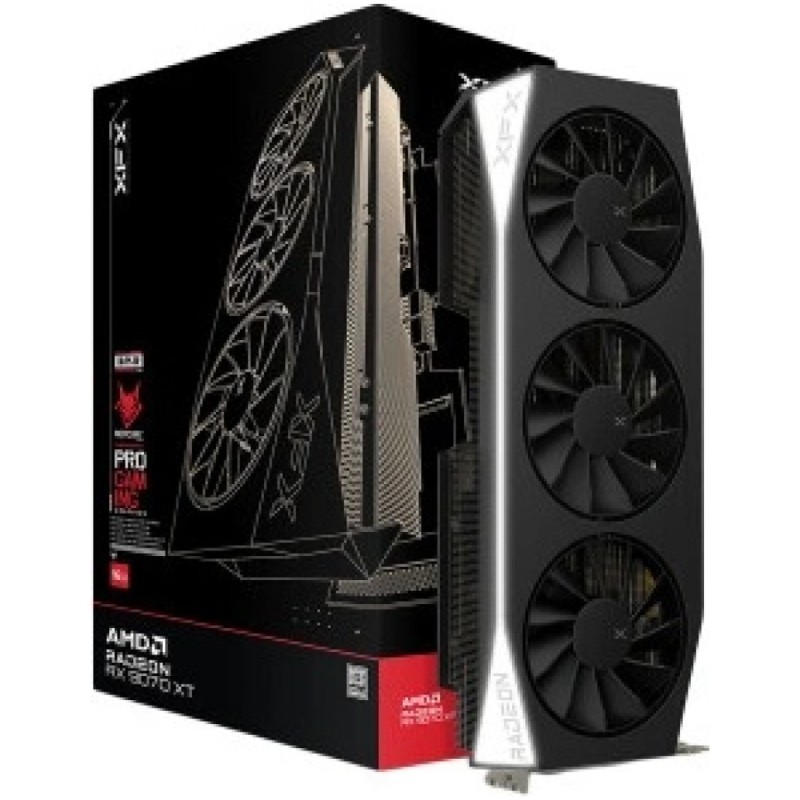 Grafična kartica AMD RX9070 XT XFX Gaming Edition - 16GB GDDR6  | 1xHDMI 2.1 3xDisplayport 2.1a (RX-97TMERCB9)