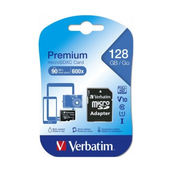 Spominska kartica SDXC 128GB Verbatim Premium 90MB/s/U1 UHS-I +adapter (044085)