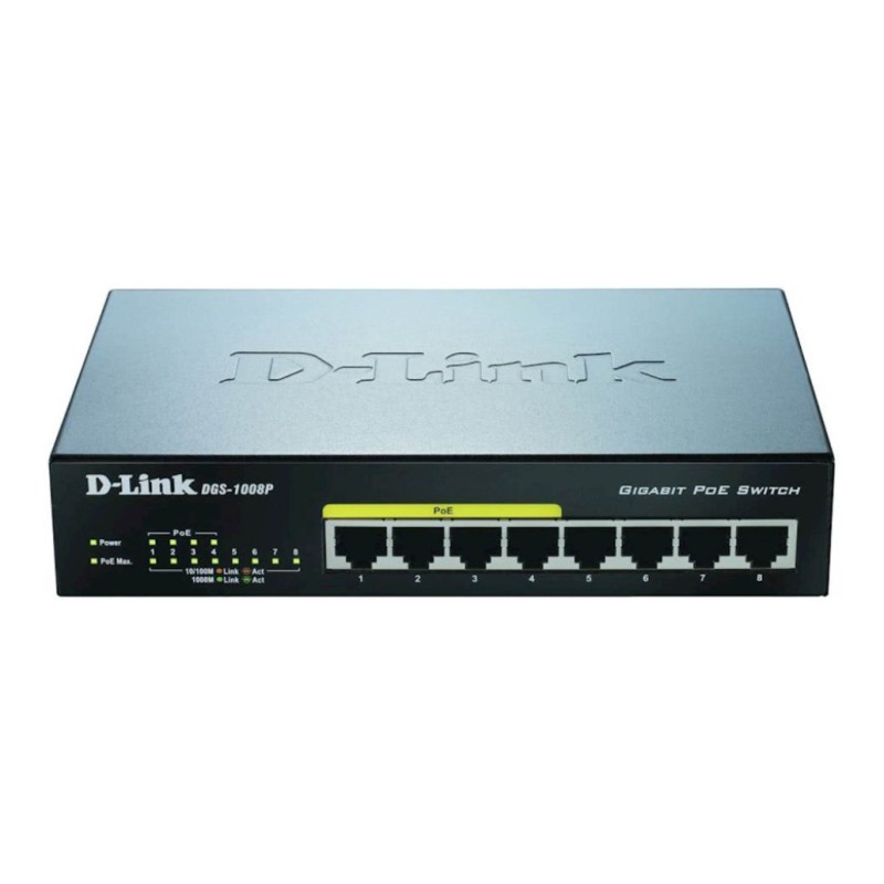 STIKALO 8-PORT D-link 100/1000 1000 (DGS-1008P/E) D-link STIKALO 8-PORT D-link 100/1000 1000 (DGS-1008P/E)