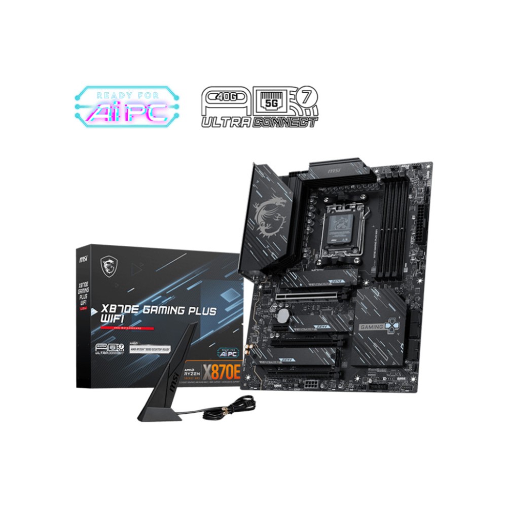 Osnovna plošča AM5 MSI X870E GAMING PLUS WIFI ATX HDMI MSI Osnovna plošča AM5 MSI X870E GAMING PLUS WIFI ATX HDMI