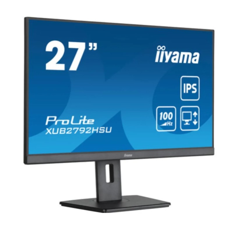 Monitor Iiyama 68,6 cm (27,0) XUB2792HSU-B6 1920x1080 100Hz IPS 0,4ms HDMI DisplayPort 4xUSB3.2 Pivot Zvočniki  sRGB99% AdaptiveSync ProLite - odprta embalaža