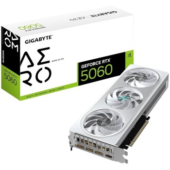Grafična kartica nVidia RTX5060 GigaByte AERO OC bela - 8GB GDDR7 (GV-N5060AERO-OC-8GD)