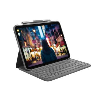 Tipkovnica Logitech Slim Folio za iPad 10. gen siva SLO gravura (920-011429)