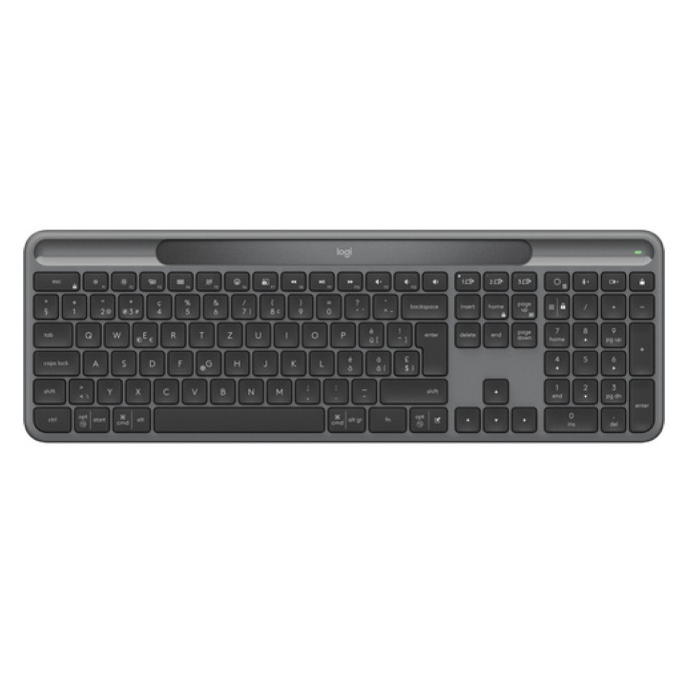 Tipkovnica brezžična + Bluetooth Logitech Signature Slim Solar K980 US international | SLO gravura grafitna (920-013764) LOGITECH Tipkovnica brezžična + Bluetooth Logitech Signature Slim Solar K980 US international | SLO gravura grafitna (920-013764)
