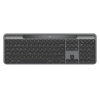 Tipkovnica brezžična + Bluetooth Logitech Signature Slim Solar K980 US international | SLO gravura grafitna (920-013764)