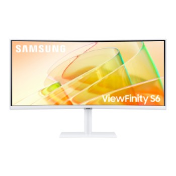 Monitor Samsung 86,4 cm (34,0") S34C650TAU-PE 3440x1440 Curved 100Hz VA 5ms HDMI DisplayPort 2xThunderbolt4 90W 3xUSB3.0 HAS Zvočniki 2x5W  sRGB115% RJ45 KVM HDR10 Bele barve Poškodovana embalaža