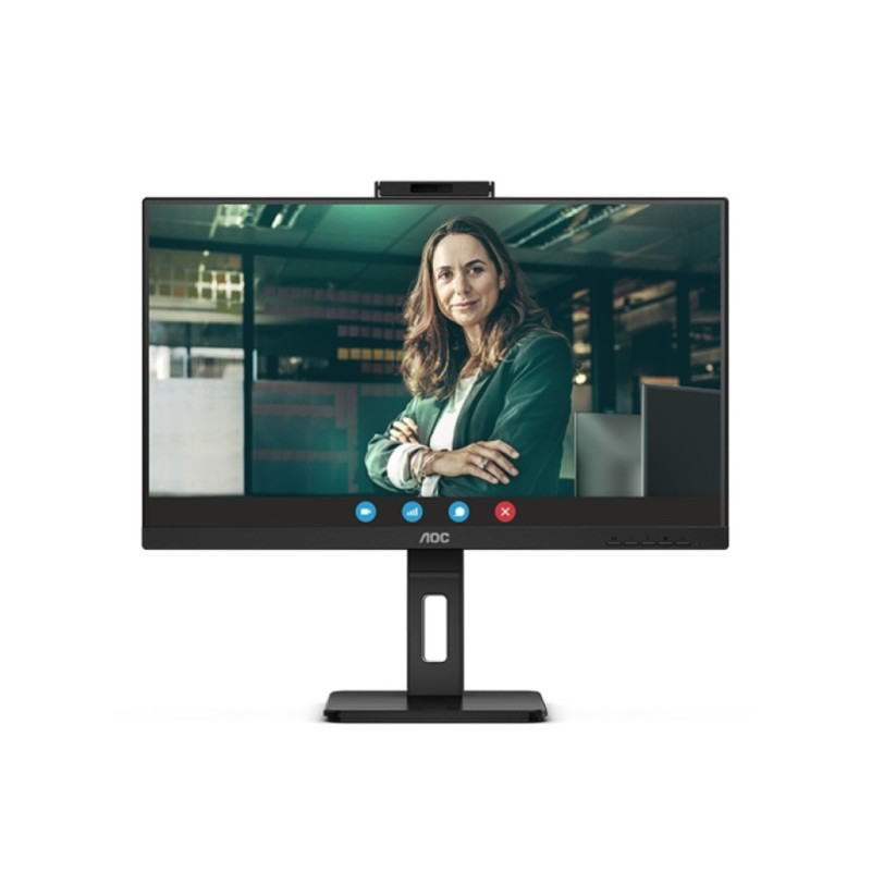 Monitor AOC 68,6 cm (27,0) Q27P3CW 2560x1440 konferenca 75Hz IPS 4ms 2xHDMI DisplayPort USB-C 65W 4xUSB3.2 Pivot Kamera Zvočniki 2x5W  3H AdaptiveSync RJ45 ProLine