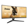 Monitor Iiyama 86,4 cm (34,0) GCB3486WQSCP-B1 3440x1440 Curved Gaming 240Hz VA 0,4ms 2xHDMI DisplayPort USB-C 95W 3xUSB3.2 USB-C-Out HAS Zvočniki 2x5W  sRGB99% FreeSync Premium RJ45 KVM HDR400