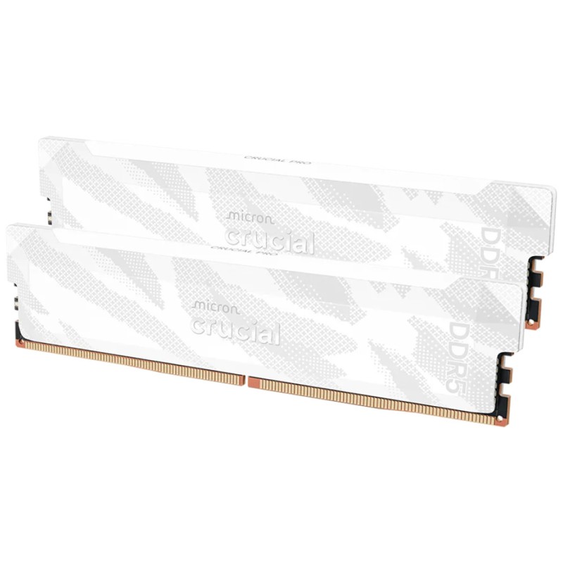 DDR5 16GB 6400MHz CL32 KIT (2x16GB) Crucial Pro XMP3.0 EXPO2 1,35V Gaming bel (CP2K16G64C32U5W) CRUCIAL DDR5 16GB 6400MHz CL32 KIT (2x16GB) Crucial Pro XMP3.0 EXPO2 1,35V Gaming bel (CP2K16G64C32U5W)