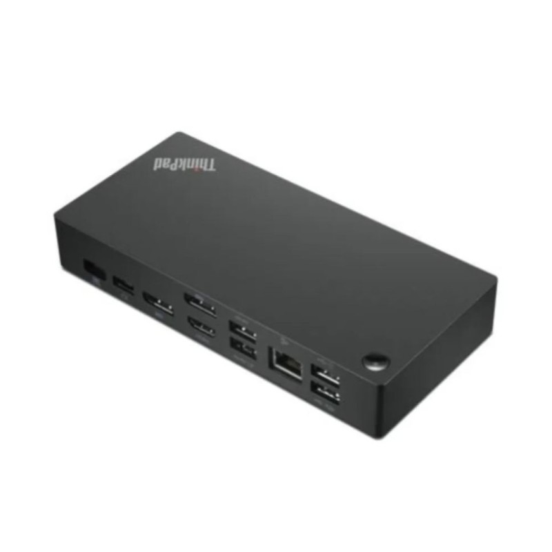 Priklopna postaja RNW USB-C =>Lenovo ThinkPad Universal 2xDisplayPort DisplayPort HDMI 3xUSB3.2 2xUSB2.0 USB-C 90W 1xLAN Stikalo za vklop (40AY0090EU) / A+