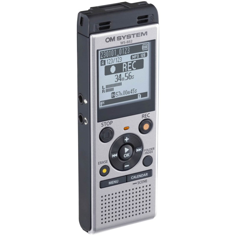 Diktafon OLYMPUS WS-882 4GB 2xAAA microSD reža MP3 USB srebrn (V420330SE000) Olympus Diktafon OLYMPUS WS-882 4GB 2xAAA microSD reža MP3 USB srebrn (V420330SE000)