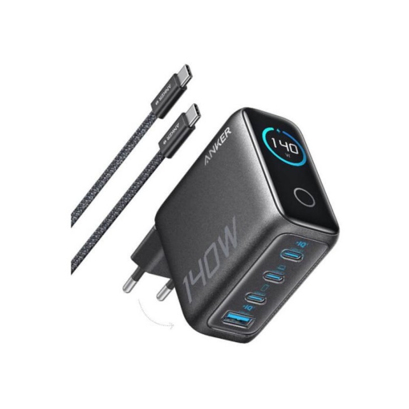 Hišni polnilec 140W => 3x USB-C in 1x USB-A + USB-C kabel polnilec za prenosnik Anker (B2697GZ1)