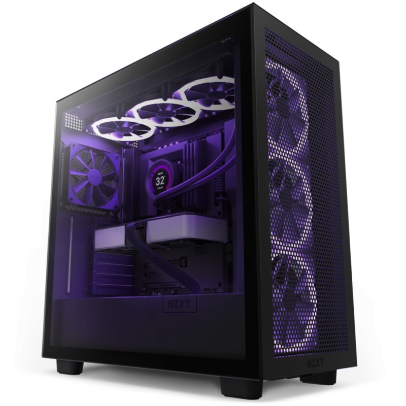 Ohišje NZXT H7 Flow MidiATX - črna NZXT Ohišje NZXT H7 Flow MidiATX - črna