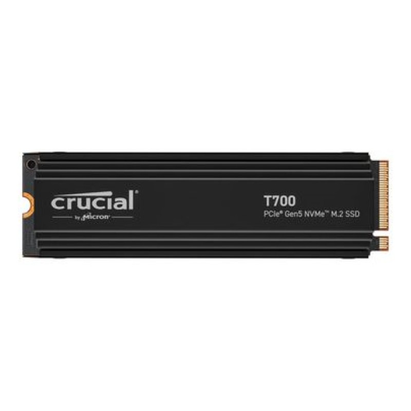 Disk SSD M.2 NVMe PCIe 5.0 2TB Crucial T700 2280 12400/11800MB/s s hladilnikom (CT2000T700SSD5)