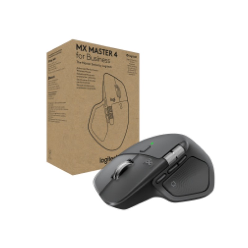 Miš brezžična + Bluetooth USB-C Logitech MX master 4 For Business 8000DPI Bolt reciever grafitna For Business (910-007617)