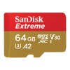 Spominska kartica SDHC-Micro 64GB Sandisk Extreme Pro Extreme 170MB/s/170MB/s U3 V30 UHS-I +adapter (SDSQXAH-064G-GN6AA)