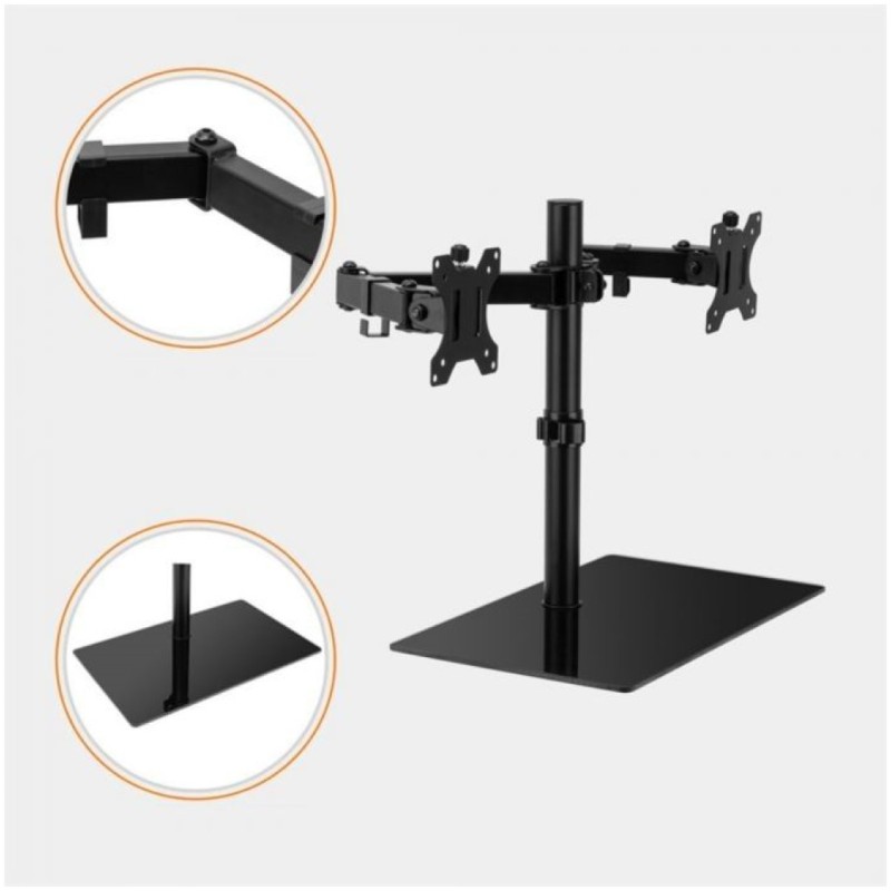 Nosilec namizni VonHaus za monitor 13-27 do 2x 8kg (3000484) VONHAUS Nosilec namizni VonHaus za monitor 13-27 do 2x 8kg (3000484)