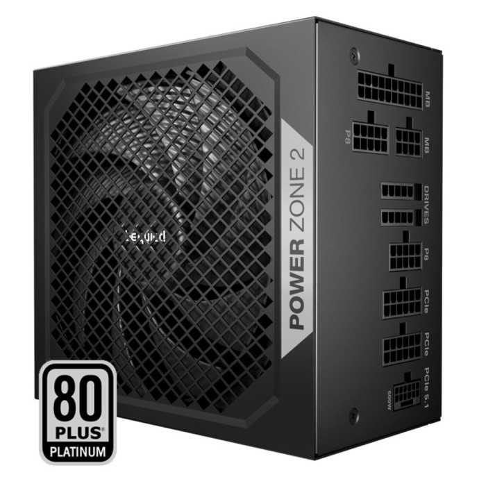 Napajalnik - 850W be quiet! Power Zone 2 80Plus Platinum 94,1% ATX 3.1 (Gen5) Modular 140mm črna (BP007EU)