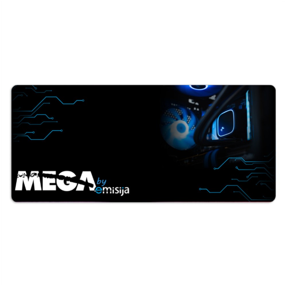 Podloga za miško MEGA mikrovlakna 900x400x3mm XXL vodoodporna črna (6669990)