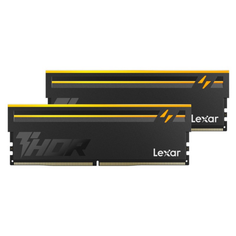 DDR5 32GB 6000MHz CL36 KIT (2x16GB) Lexar RGB Thor EXPO 1,4V PC črna (LD5U16G60C36BV-RGD)