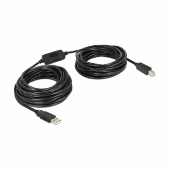 Kabel USB-A (m) => USB-B (m) 11,00m z ojačevalcem Delock (82915) Kabel USB-A (m) => USB-B (m) 11,00m z ojačevalcem Delock (82915)