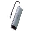 Priklopna postaja USB-C => 3xUSB-A 1xUSB-C PD 100W 1xUSB-C 1xHDMI 1xRJ45 microSD/SD TP-Link (UH9120C)