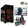 Gaming komplet Računalnik MEGA S7X R5-5500/RTX5050/16GB/1TB/750W/Win11Home/črna RGB + Estetski napajalni kabli (Rumena / črna )