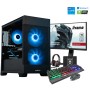 Gaming komplet Računalnik MEGA S7X Intel i5-14400F/RTX5050/16GB/1TB/750W/Win11Home/črna RGB + Estetski napajalni kabli ( Svetlo modra / črna )