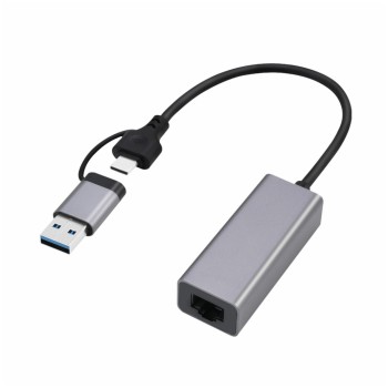 Mrežni adapter USB-C/A => LAN RJ45 100/1000/2500 Cablexpert (A-USB3AC-LAN2G-01) Mrežni adapter USB-C/A => LAN RJ45 100/1000/2500 Cablexpert (A-USB3AC-LAN2G-01)