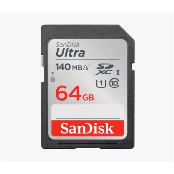 Spominska kartica SDXC 64GB Sandisk Ultra 140MB/s/100MB/s U1 V10 UHS-I (SDSDUNB-064G-GN6IN) Spominska kartica SDXC 64GB Sandisk Ultra 140MB/s/100MB/s U1 V10 UHS-I (SDSDUNB-064G-GN6IN)