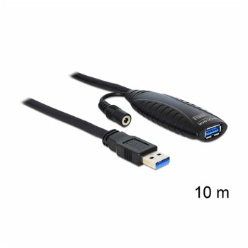 Kabel USB-A(m)=>USB-A(m) 3.0 10,00m Delock podaljšek z napajanjem (83415)