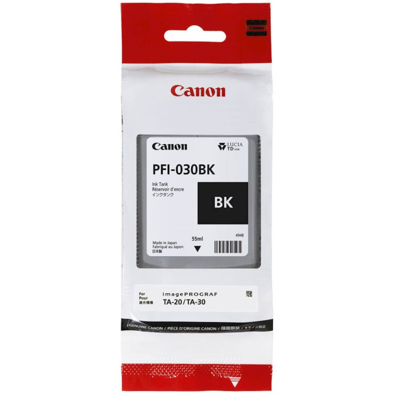 ČRNILO CANON PFI-030BK ČRNA ZA TM240/TM340 55ml Canon ČRNILO CANON PFI-030BK ČRNA ZA TM240/TM340 55ml