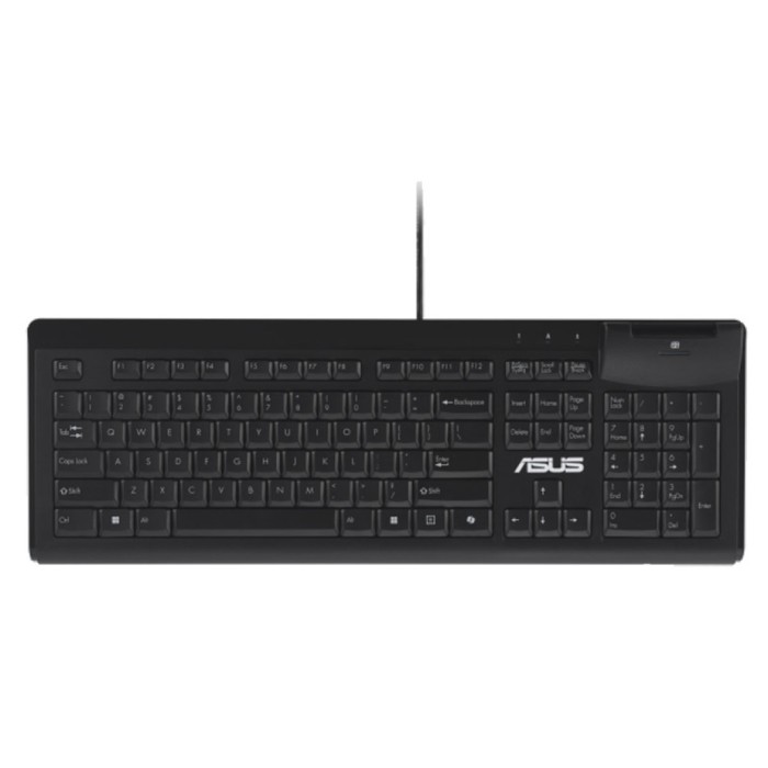Tipkovnica Žična Asus KU100 s čitalcem kartic US | črna (90XB05E0-BKB010)