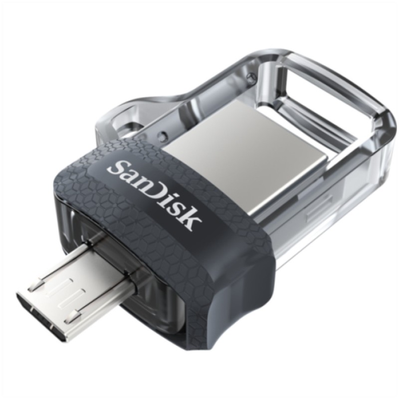 Spominski ključek 128GB USB3.0/USB-C Sandisk Ultra Dual 130MB/s kovinski-plastičen micro siv On-The-Go (SDDD3-128G-G46) SANDISK Spominski ključek 128GB USB3.0/USB-C Sandisk Ultra Dual 130MB/s kovinski-plastičen micro siv On-The-Go (SDDD3-128G-G46)